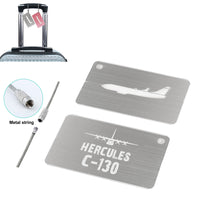Thumbnail for Hercules C-130 & Plane Designed Aluminum Airplane Luggage Tags