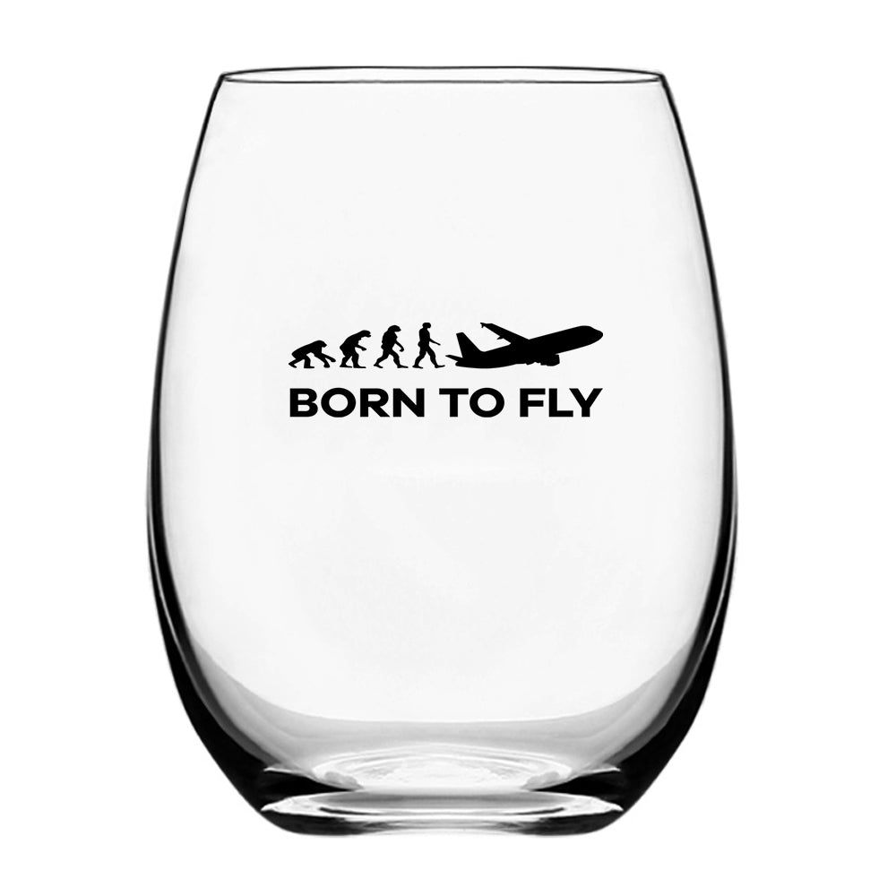Born To Fly Designed Water & Drink Glasses