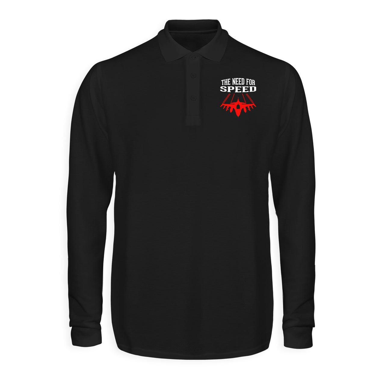 The Need For Speed Designed Long Sleeve Polo T-Shirts