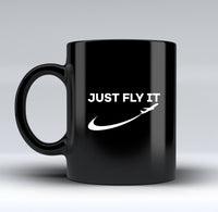 Thumbnail for Just Fly It 2 Designed Black Mugs