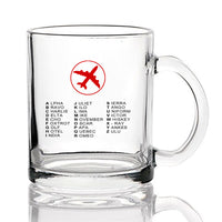 Thumbnail for Aviation Alphabet 2 Designed Coffee & Tea Glasses