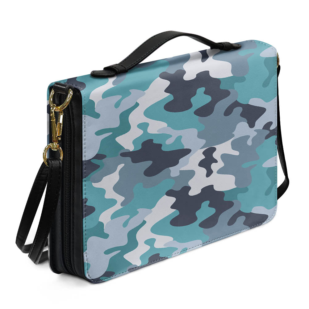 Military Camouflage Green Designed PU Accessories Bags Strap Style