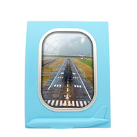 Thumbnail for Amazing Mountain View & Runway Designed Airplane Window Photo Frame