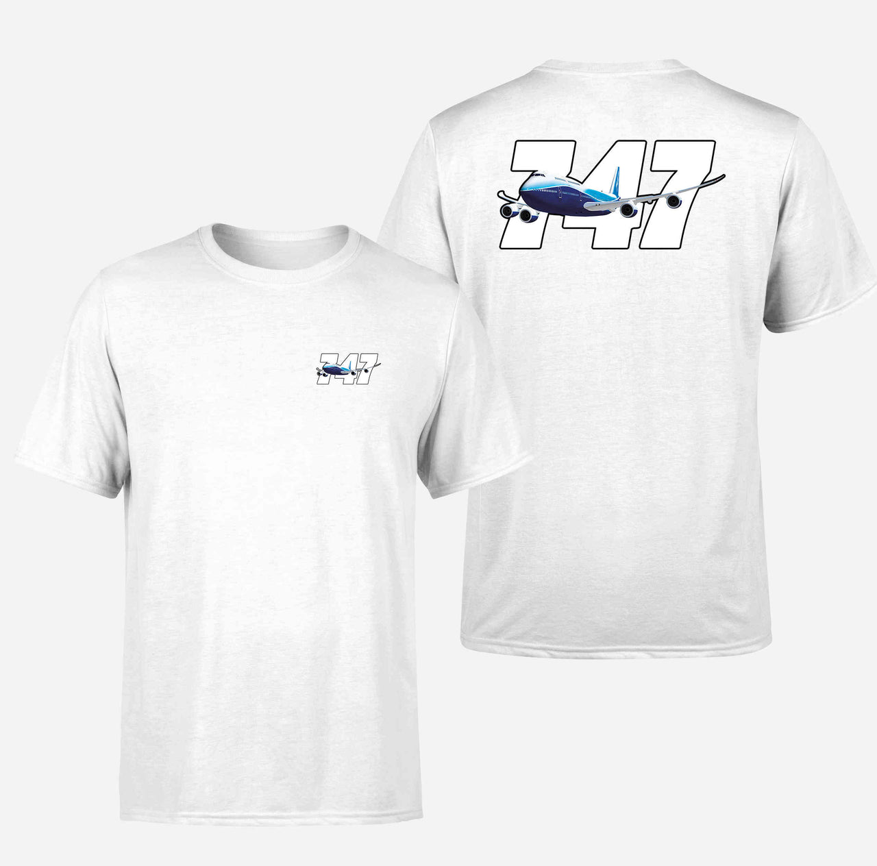 Super Boeing 747 Designed Double-Side T-Shirts