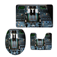 Thumbnail for Airbus A320 Cockpit Designed Toilet Seat Cover Three-piece Set