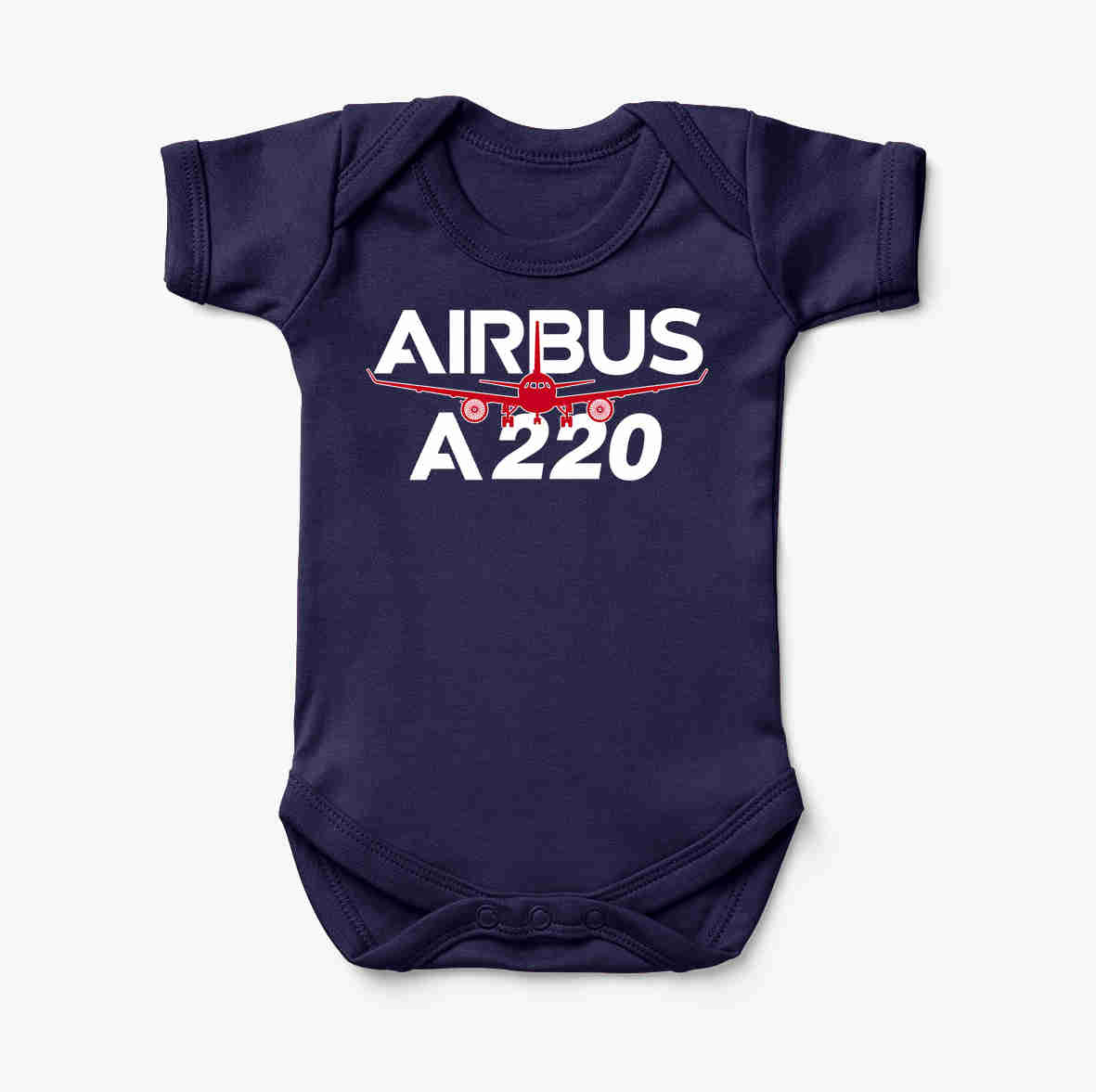 Amazing Airbus A220 Designed Baby Bodysuits