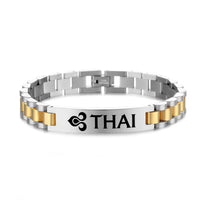 Thumbnail for Thai Airways Designed Stainless Steel Chain Bracelets