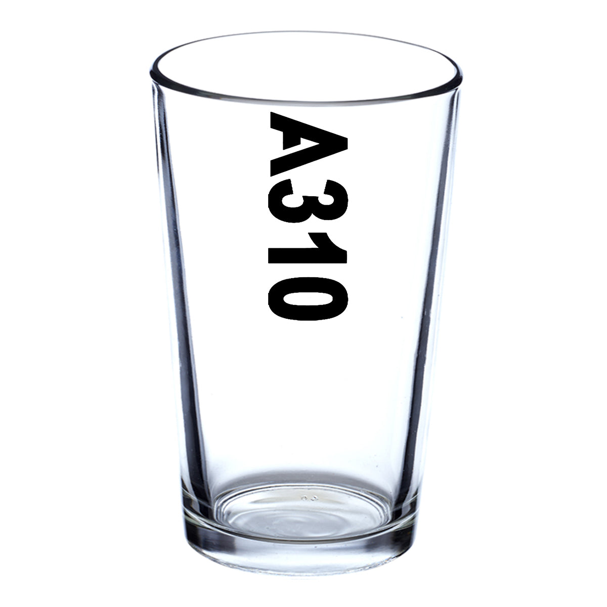 A310 Text Designed Beer & Water Glasses