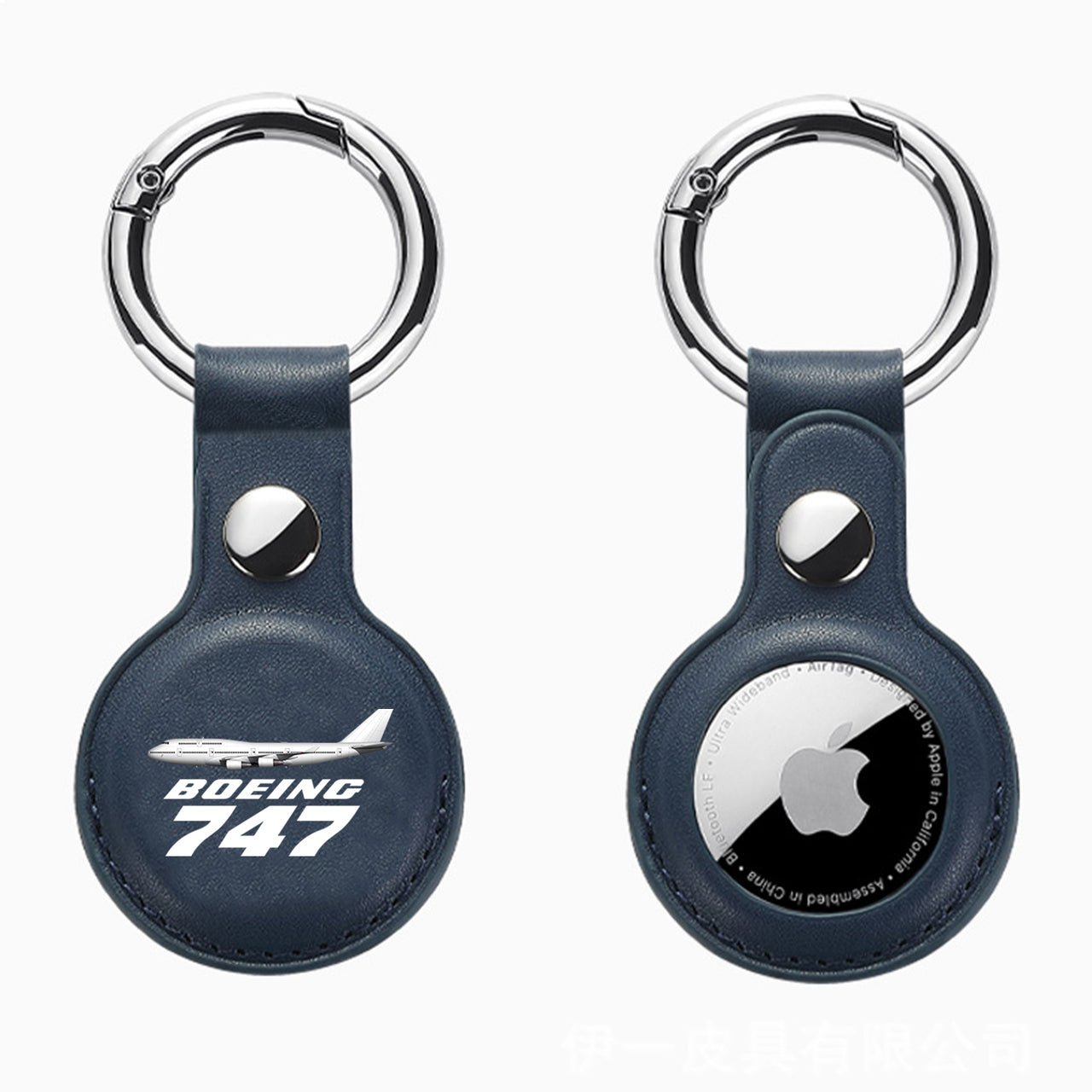 The Boeing 747 Design Airtags Leather Cases
