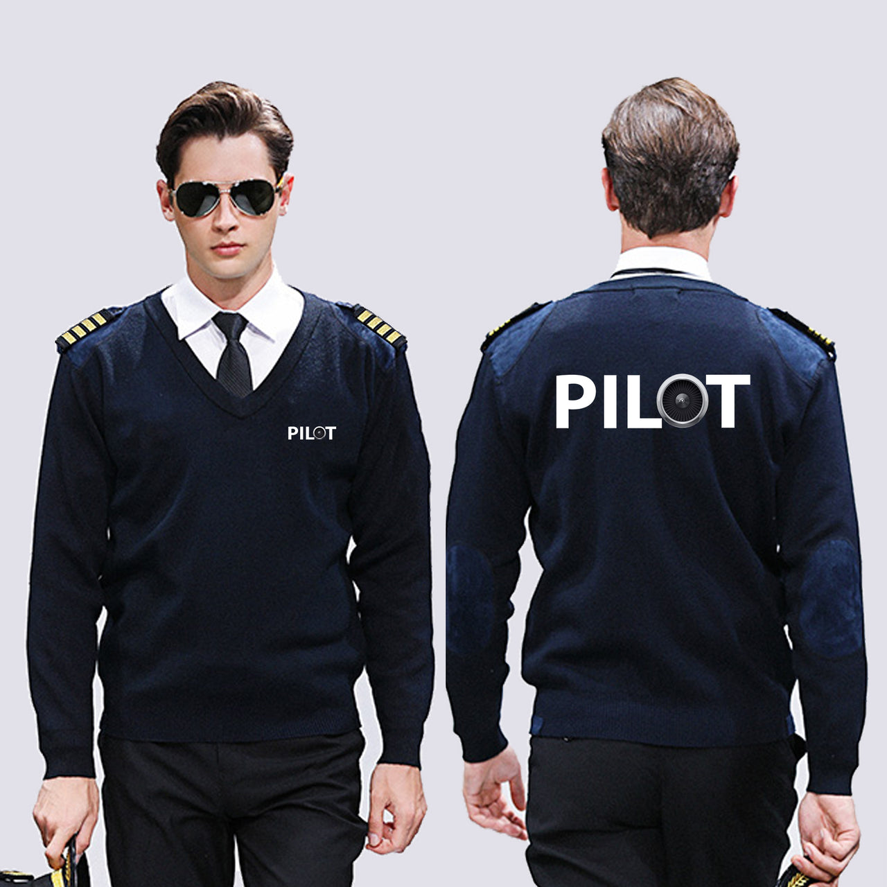 Pilot & Jet Engine Designed Wool Pilot Sweaters