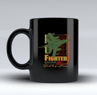Thumbnail for Fighter Machine Designed Black Mugs