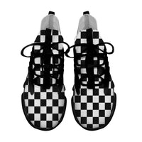 Thumbnail for Black & White Boxes Designed Fashion Running Shoes