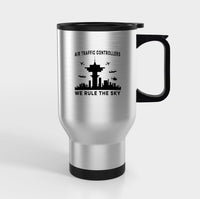 Thumbnail for Air Traffic Controllers - We Rule The Sky Designed Travel Mugs (With Holder)