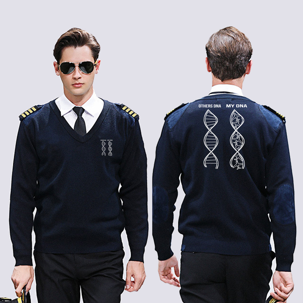 Aviation DNA Designed Wool Pilot Sweaters