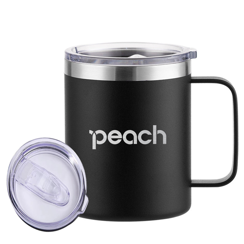 Peach Airlines Designed Stainless Steel Laser Engraved Mugs