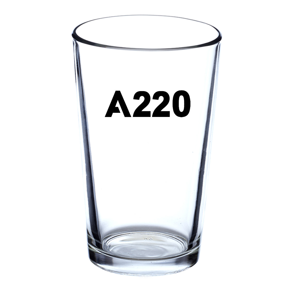 A220 Flat Text Designed Beer & Water Glasses