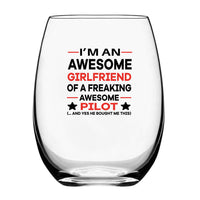 Thumbnail for I am an Awesome Girlfriend Designed Water & Drink Glasses