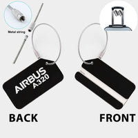 Thumbnail for Airbus A320 & Text Designed Fashion Metal Luggage Tags
