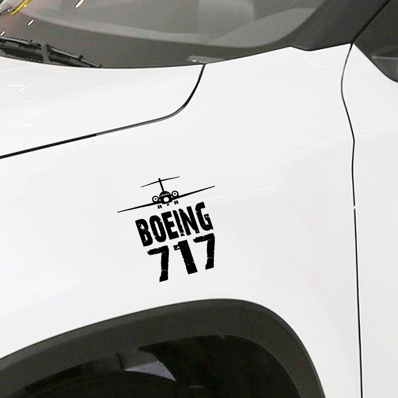 Boeing 717 & Plane Designed Car Sticker
