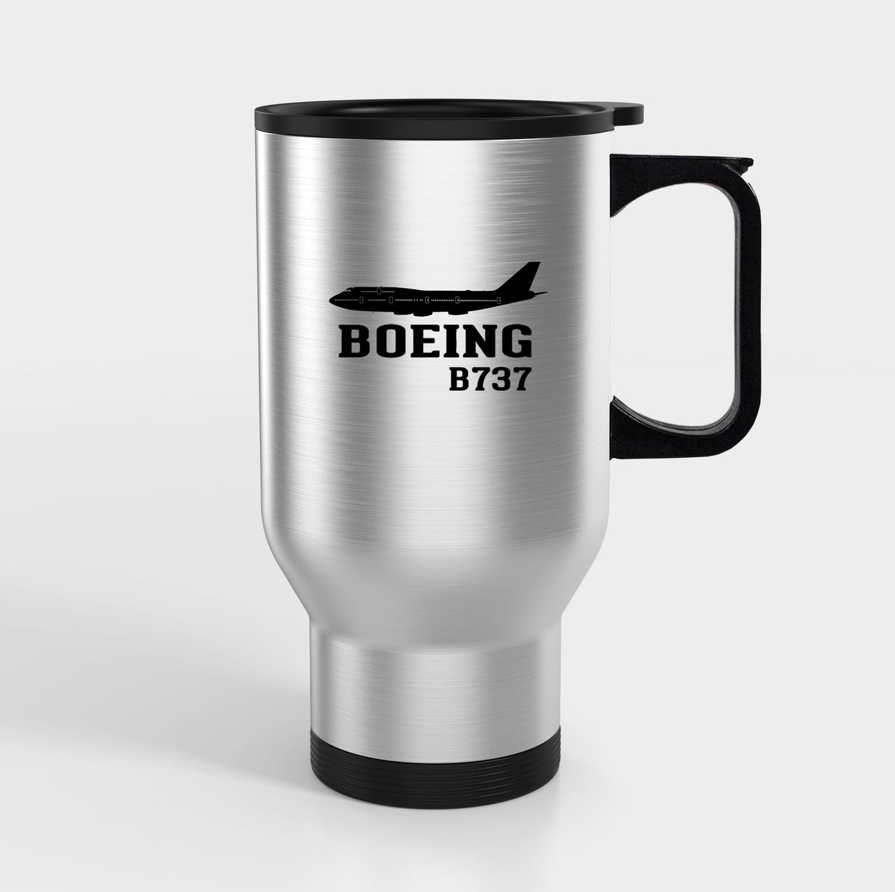 Boeing 737 Printed Designed Travel Mugs (With Holder)