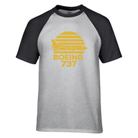 Thumbnail for Retro Boeing 737 Designed Raglan T-Shirts
