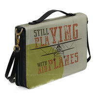Thumbnail for Still Playing with Airplanes Designed PU Accessories Bags Strap Style
