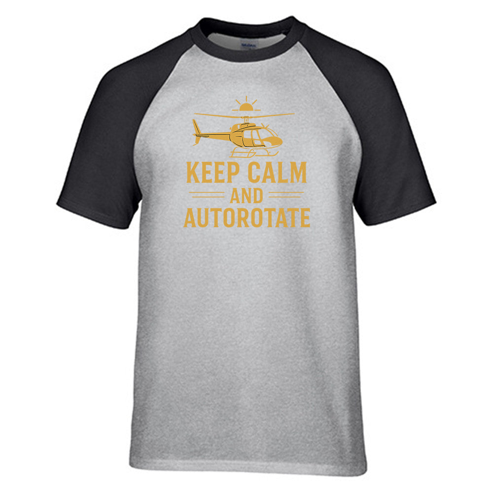 Keep Calm and Autorotate Designed Raglan T-Shirts
