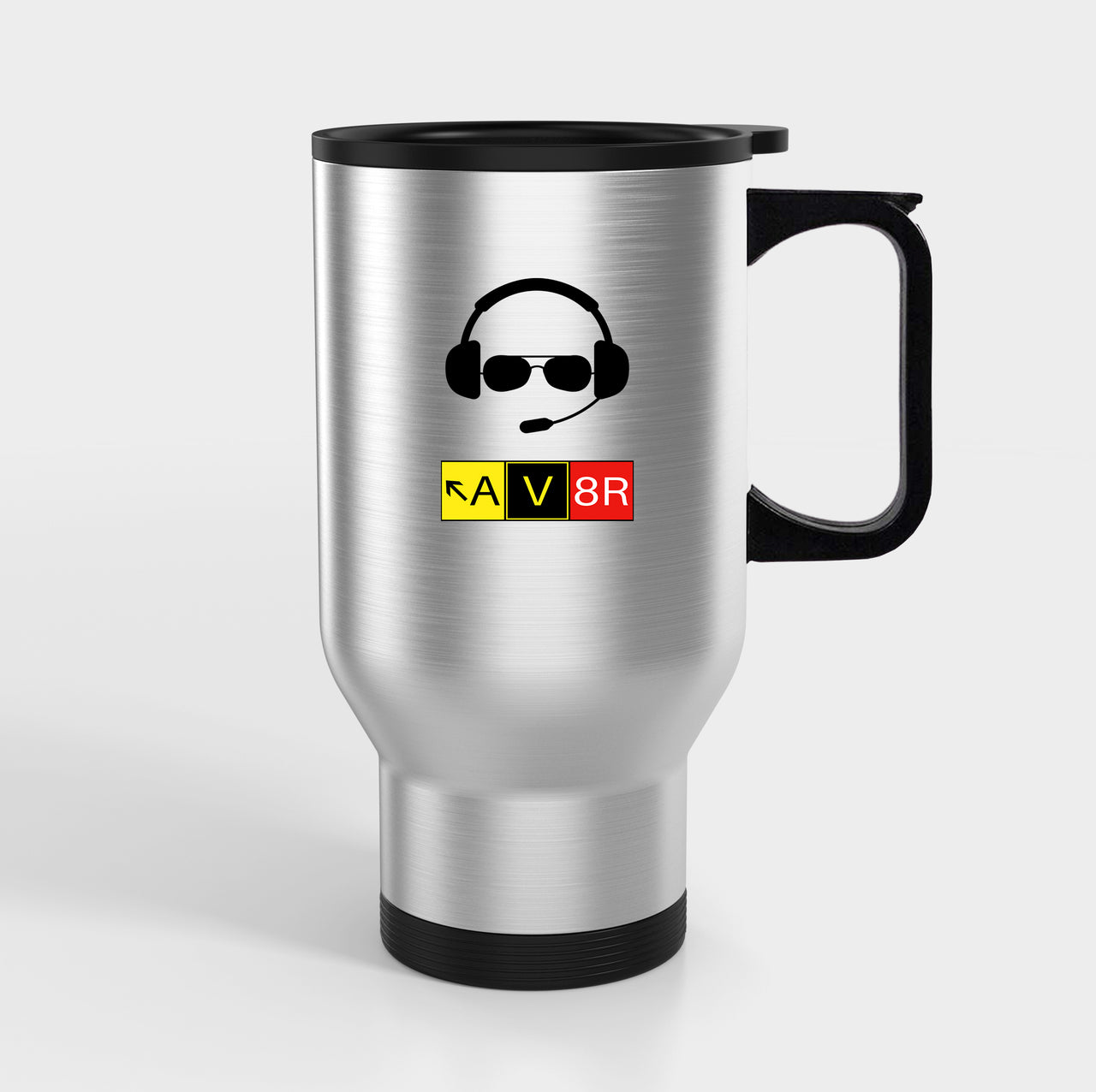 AV8R 2 Designed Travel Mugs (With Holder)
