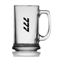 Thumbnail for Boeing 777 Text Designed Beer Glass with Holder