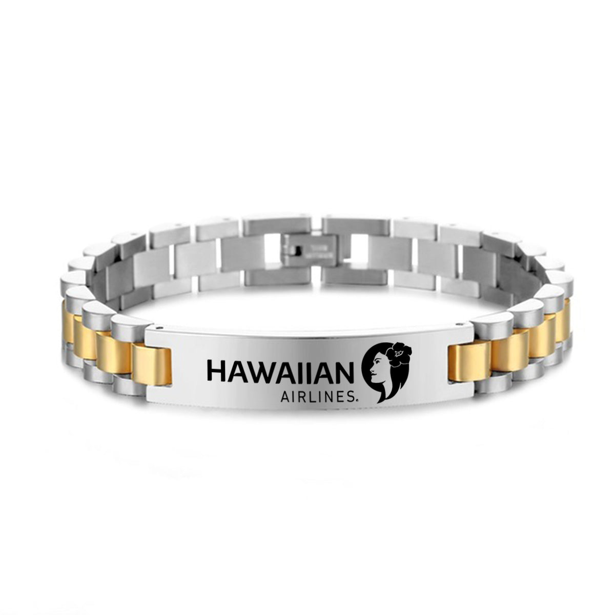 Hawaiian Airlines Designed Stainless Steel Chain Bracelets