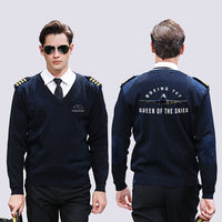 Thumbnail for Boeing 747 Queen of the Skies Designed Wool Pilot Sweaters