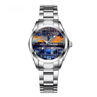 Thumbnail for Amazing Boeing 737 Cockpit Designed Stainless Steel Band Watches