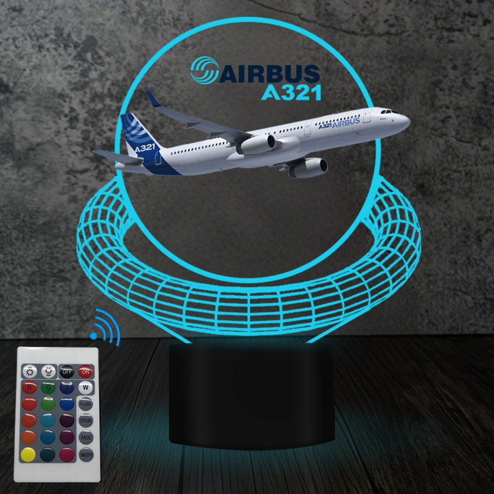 Airbus A321 Designed 3D Lamp