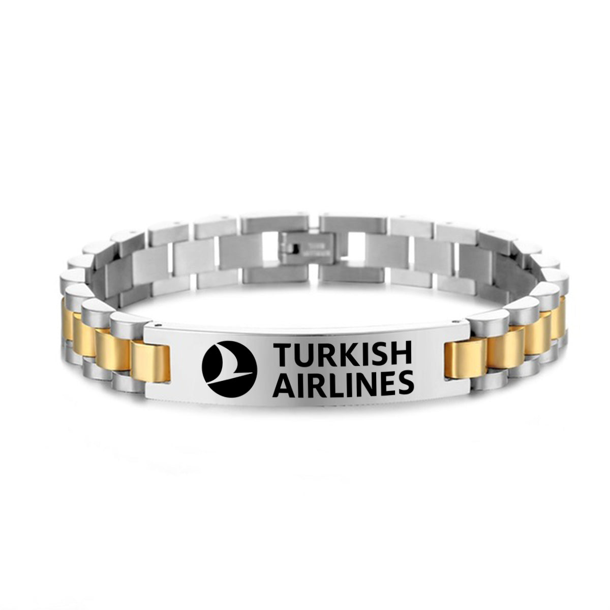 Turkish Airlines Designed Stainless Steel Chain Bracelets