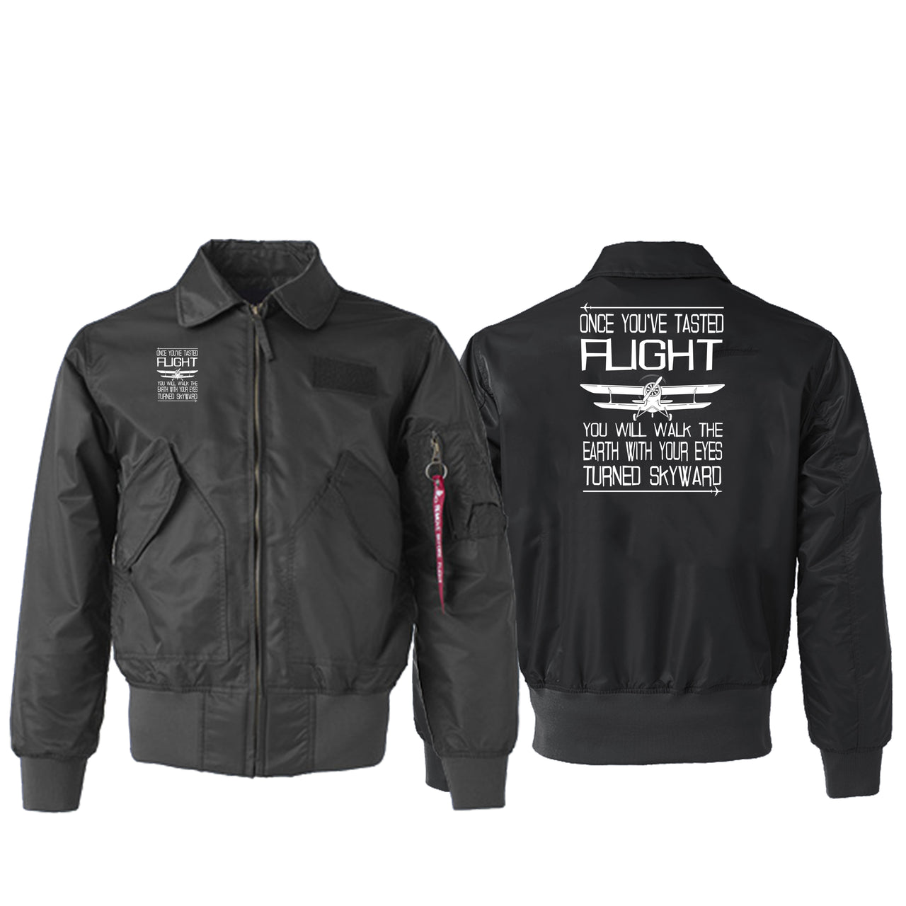 Once You've Tasted Flight Designed Embroidered Patch Attachable Jackets