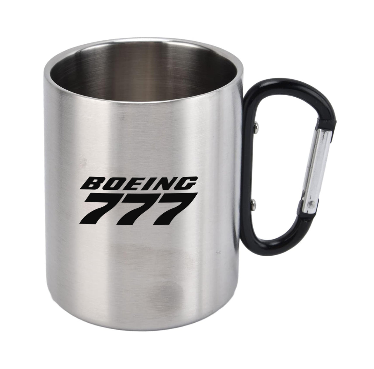 Boeing 777 & Text Designed Stainless Steel Outdoors Mugs