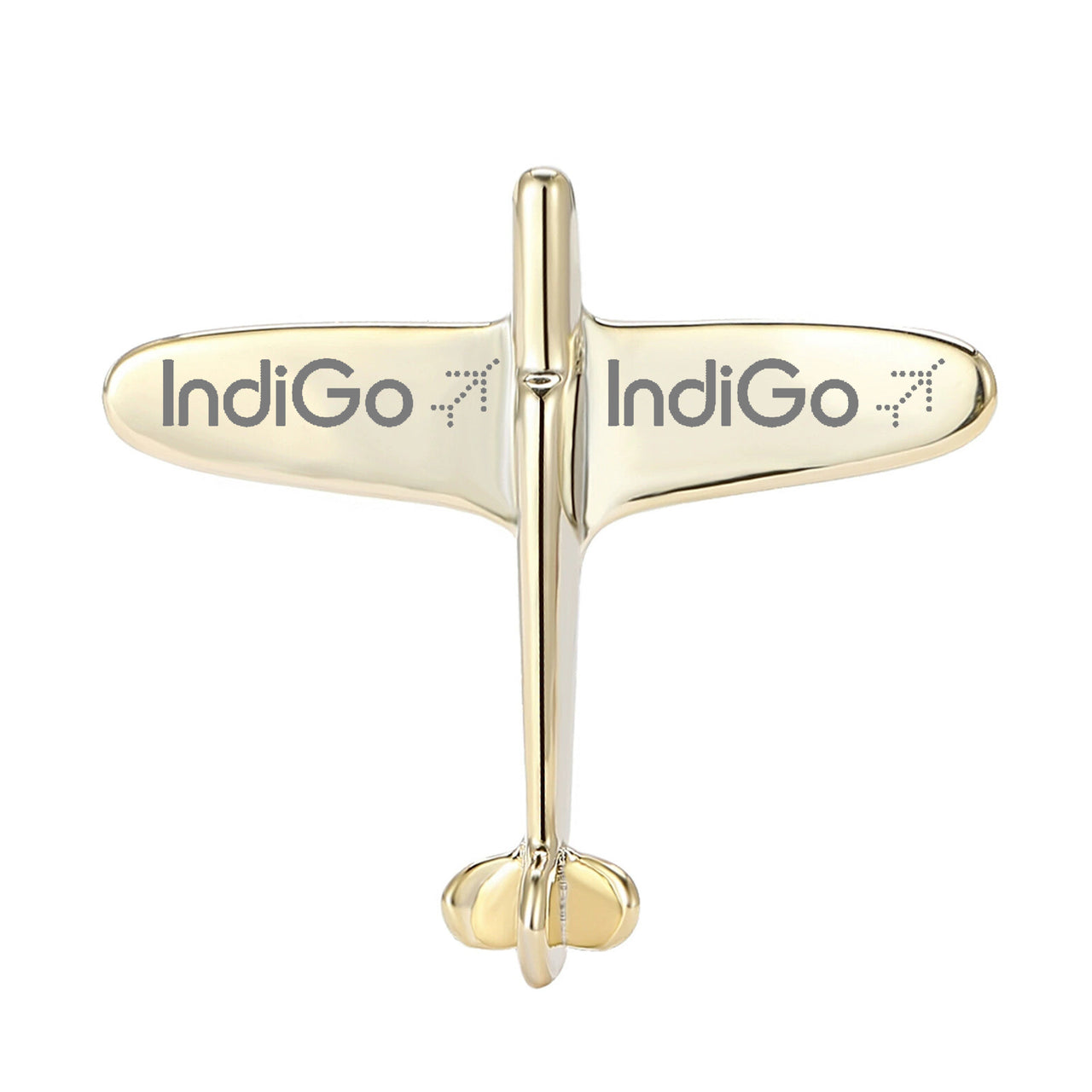 Indigo Airlines Designed Airplane Shape Brooches