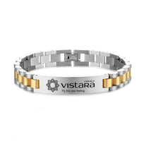 Thumbnail for Vistara Airlines Designed Stainless Steel Chain Bracelets
