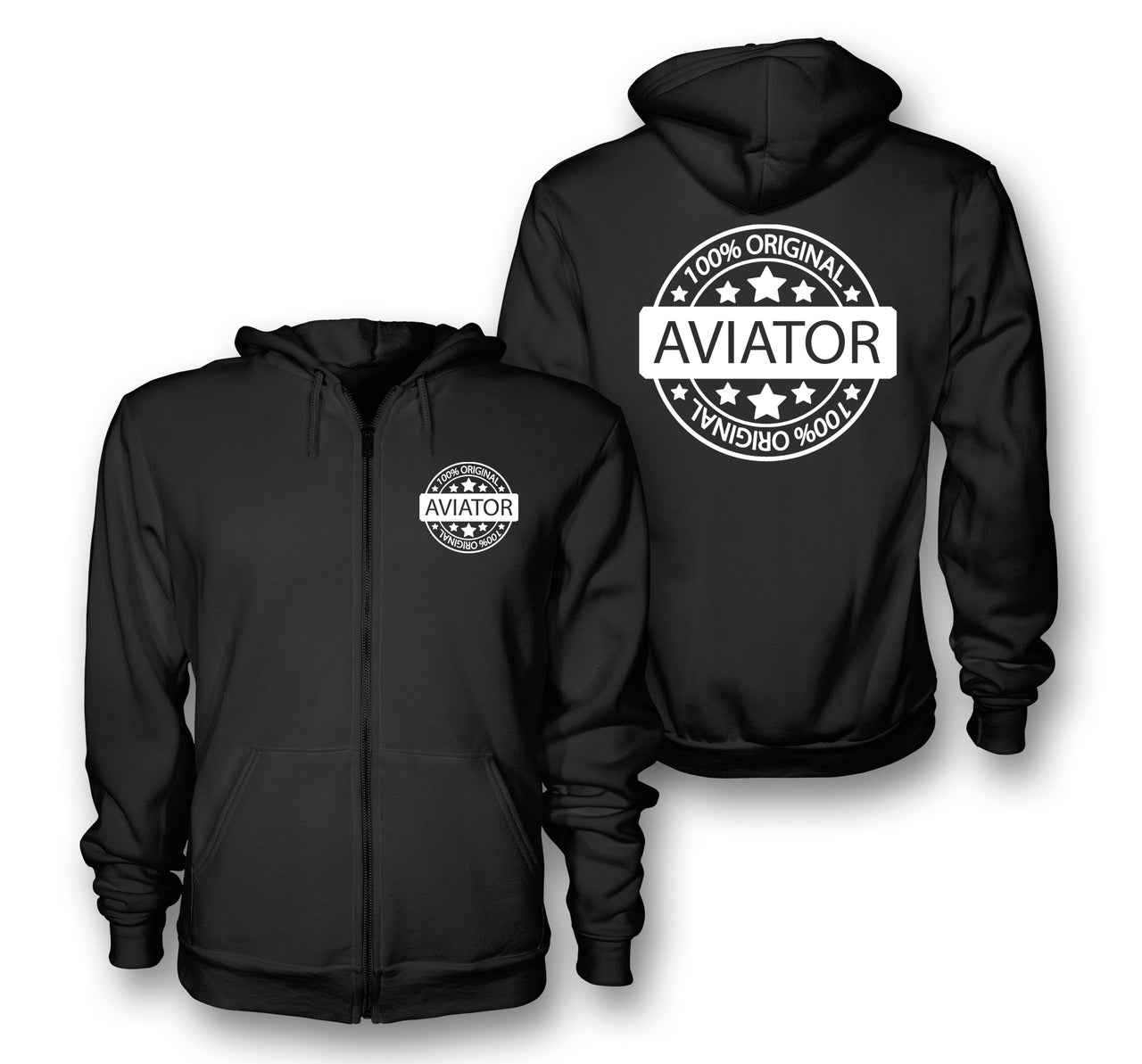 %100 Original Aviator Designed Zipped Hoodies
