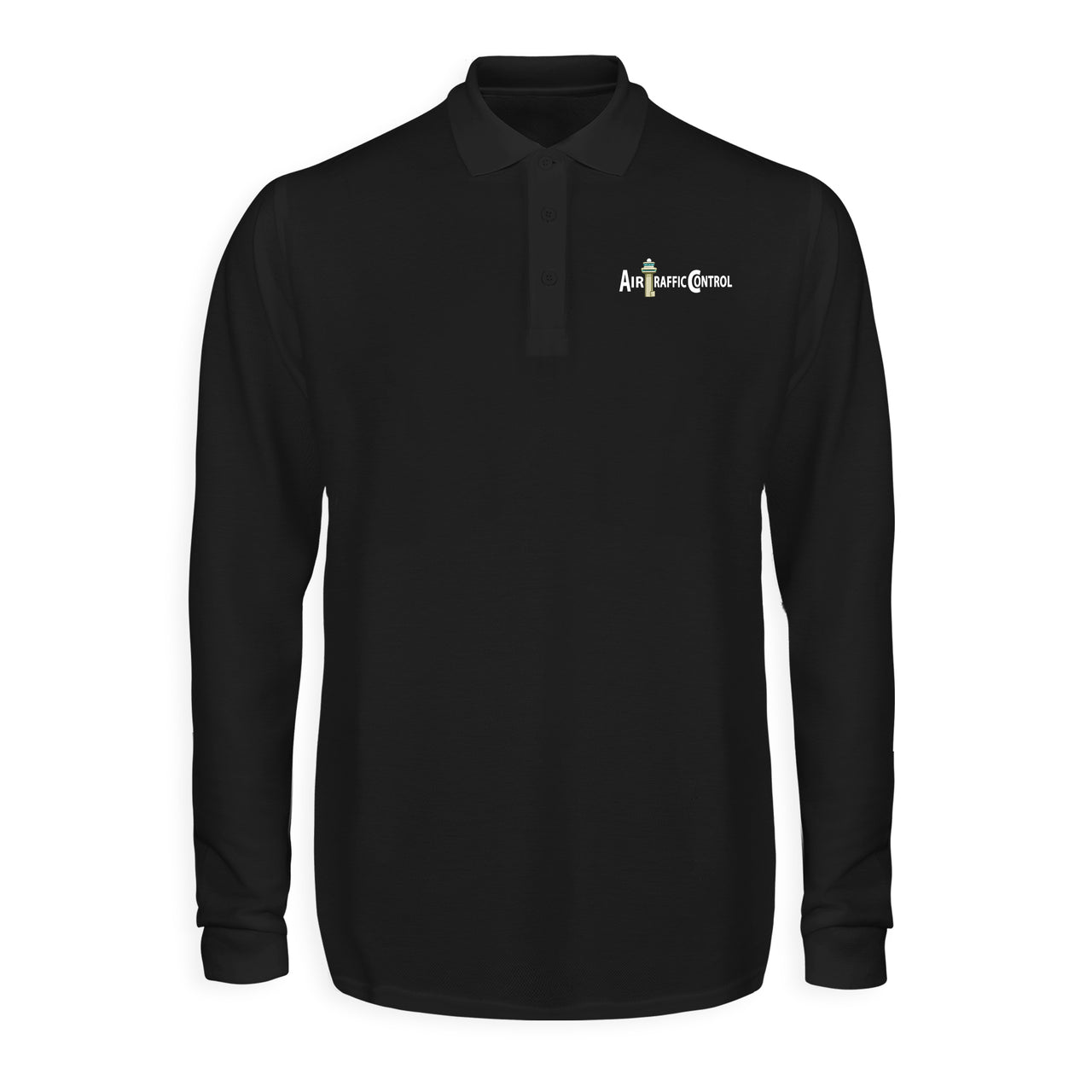 Air Traffic Control Designed Long Sleeve Polo T-Shirts