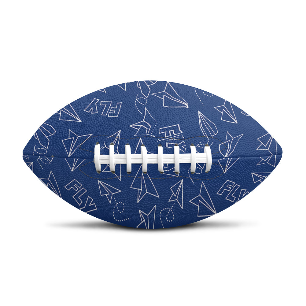 Paper Airplane & Fly (Blue) Designed Rugby