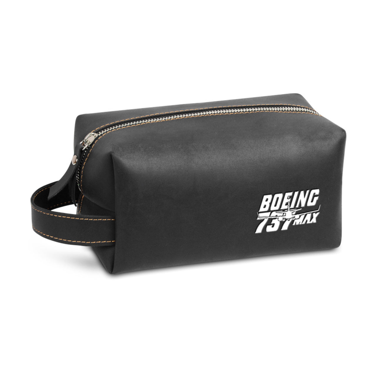 Amazing 737 Max Designed Leather Clutch Toiletry Bag