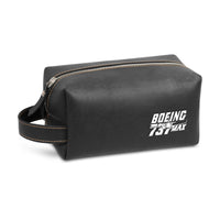 Thumbnail for Amazing 737 Max Designed Leather Clutch Toiletry Bag