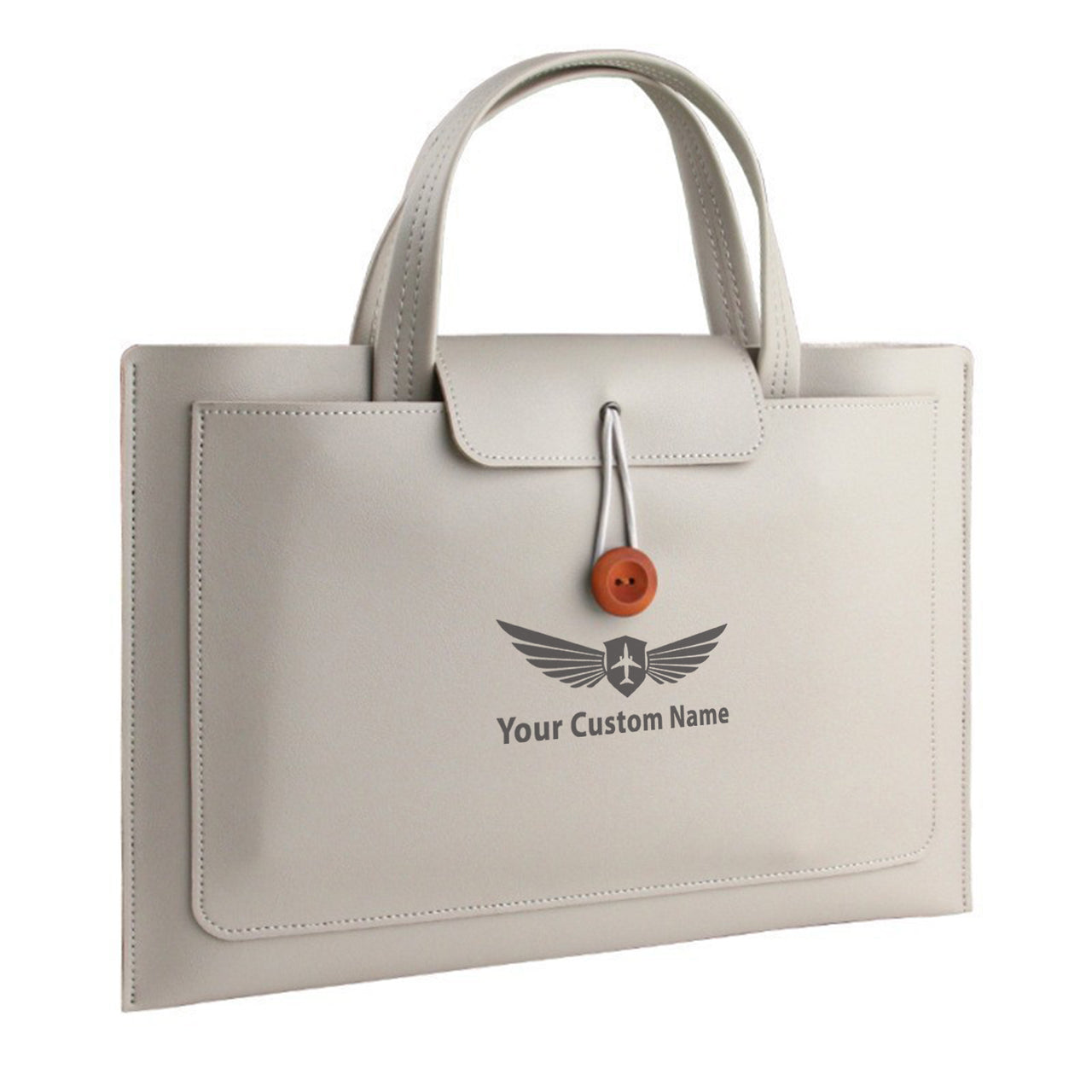 Your Custom Name Design Lightweight Laptop Bag Large Capacity Business Bag