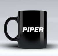 Thumbnail for Piper & Text Designed Black Mugs