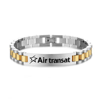 Thumbnail for Air Transat Airlines Designed Stainless Steel Chain Bracelets