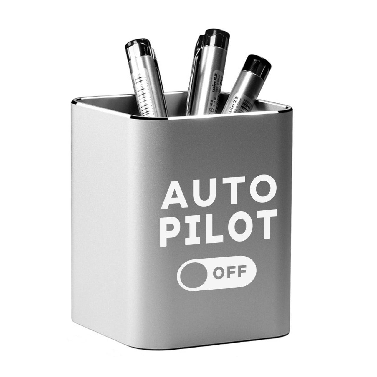 Auto Pilot Off Designed Aluminium Alloy Pen Holders