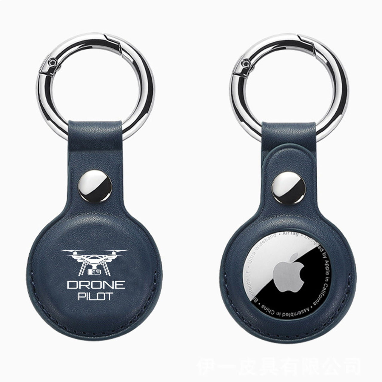 Drone Pilot Design Airtags Leather Cases