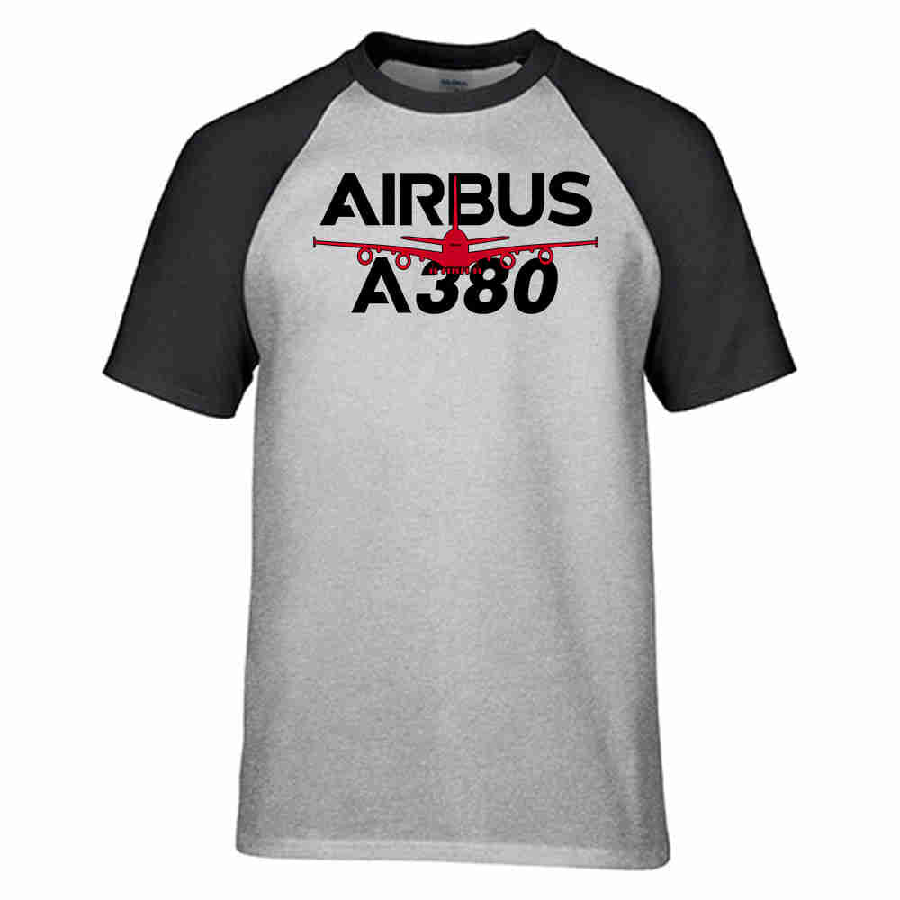 Amazing Airbus A380 Designed Raglan T-Shirts