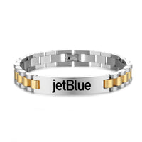 Thumbnail for jetBlue Airways Airlines Designed Stainless Steel Chain Bracelets